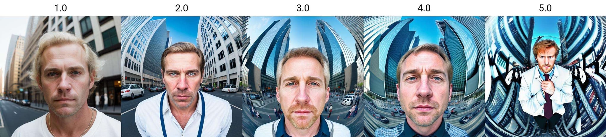 portrait of a white man in street<lora:fisheye_260steps:1.0>