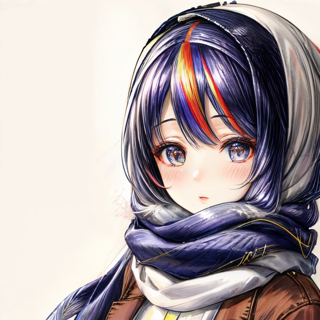 xyzabcheadscarf,  woman wearing multi color hijab, korean woman,closeup, realistic, high quality, highres, jeans, white shirt,portrait, <lora:detailed_eye:1> <lora:more_details:1> <lora:xyzabcheadscarf:1>