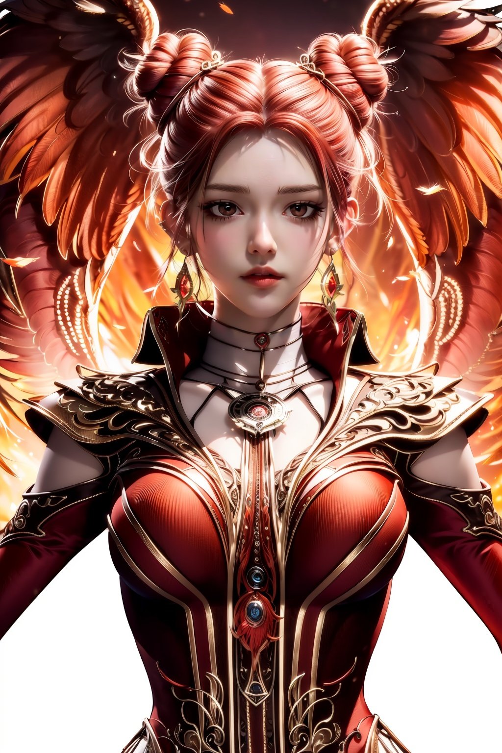 (Hyper Real), (illustration), (high resolution), (8K), (Very detailed), (Best Illustration), (Beautiful detailed eyes), (Best quality), (Super detailed), (Masterpiece), (the wallpaper), (Detailed face), Solo, (Dynamic pose), 1girl,jewelry,wings,dress,crystal,Peacock feathers,1 girl,yuyao,xwhd,(upper body),huliya,dzn-hd,yf-hd,mxt-hd