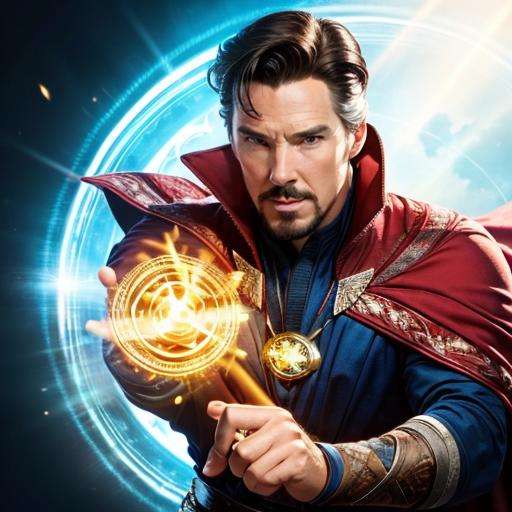 masterpiece, best quality, stephen_strange,necklace,jewelry,cape,magic circle,male focus,flying,focus on upper body <lora:Dr_strange-10:0.6>