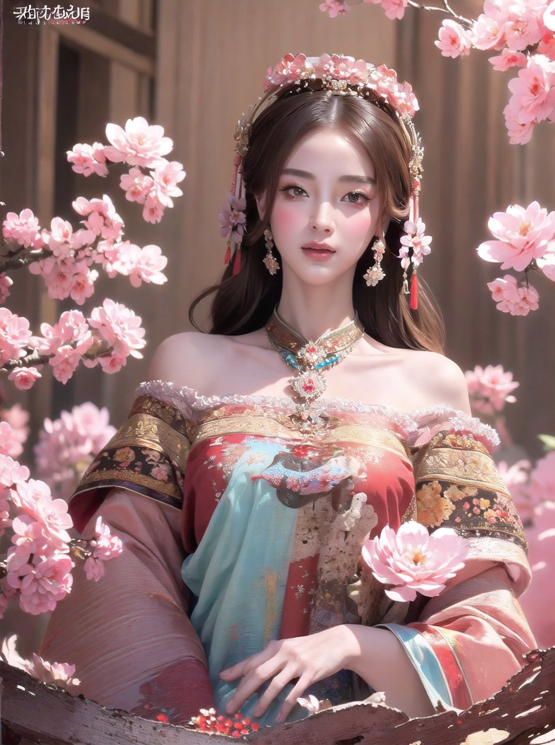 (masterpiece, top quality, best quality, official art, beautiful and aesthetic:1.2), (1girl), extreme detailed,(abstract, fractal art:1.3),highest detailed, detailed_eyes, light_particles, hanfu,jewelry, sexy, (nsfw),