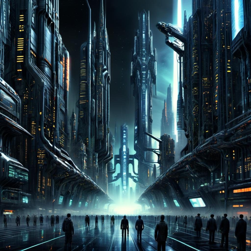 ((best quality)), ((masterpiece)), ((realistic,digital art)), (hyper detailed), DonMM4ch1n3W0rldXL Metropolis,scifi, tech, futuristic, futurism, 8K, HDR <lora:DonMM4ch1n3W0rldXL:1>