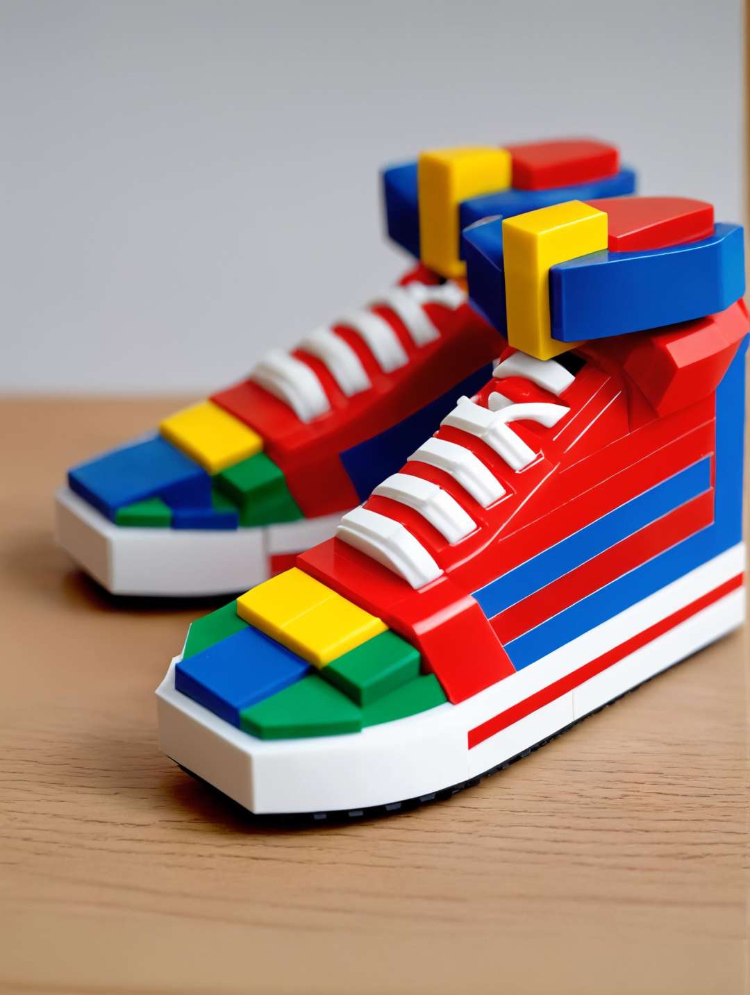 <lora:lego_v2.0_XL_32:0.8>LEGO Creator, a sneaker