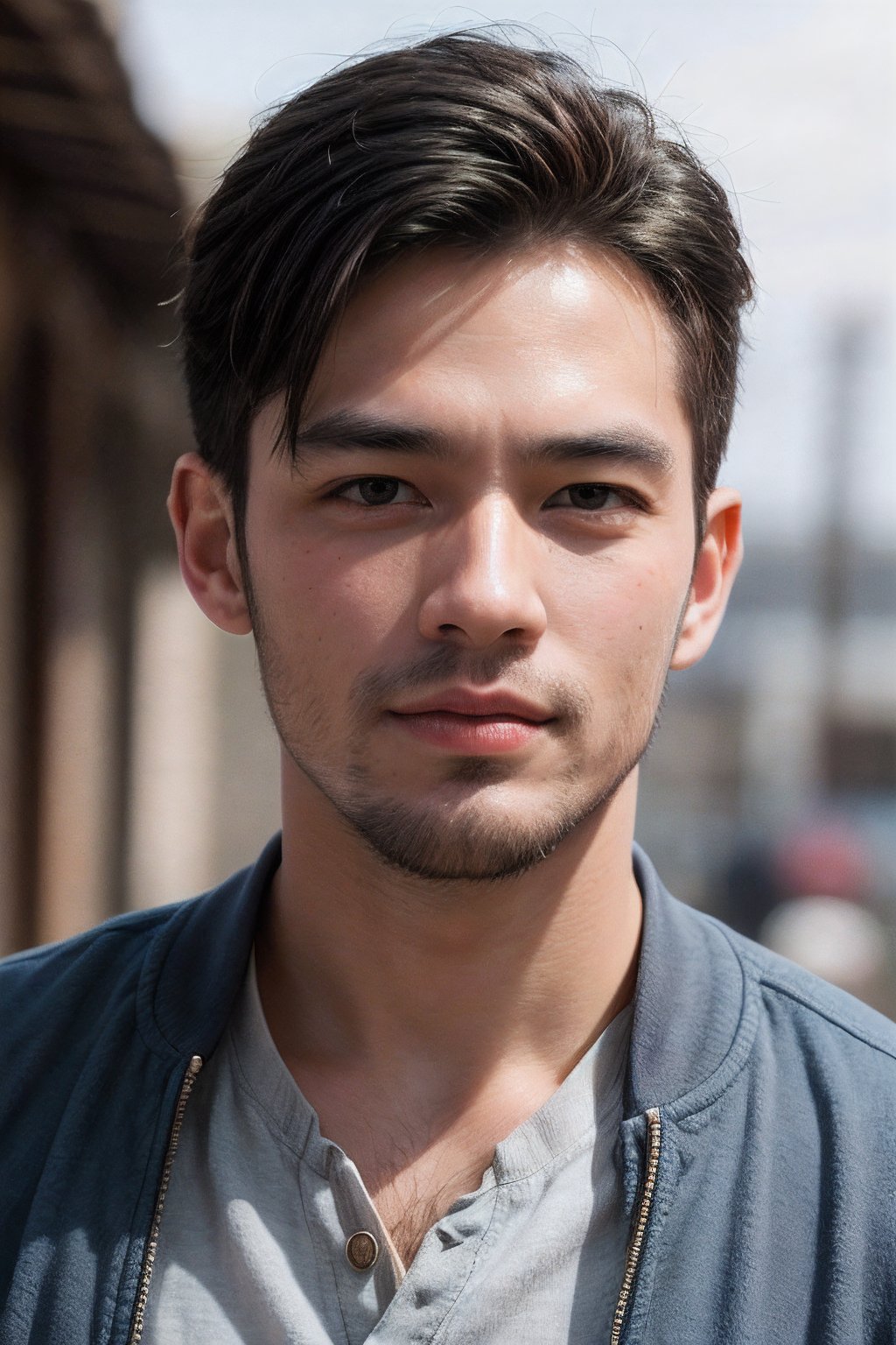 Realistic, (Handsome Men :1.2),Asian-European Mixed