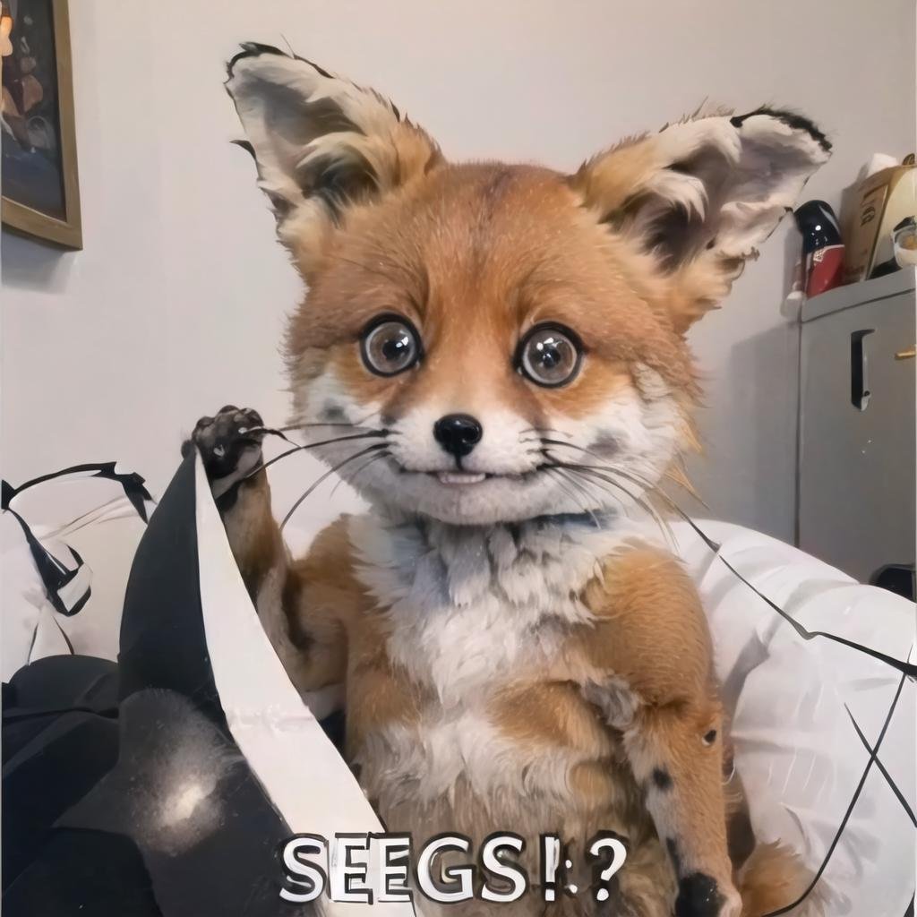 Highly detailed, High Quality, Masterpiece, beautiful, 1girl, Segs, <lora:Segs-09:1>, TailsTheFox, animal, animal focus, no humans, <lora:Char_Sonic_CursedTails:0.6>