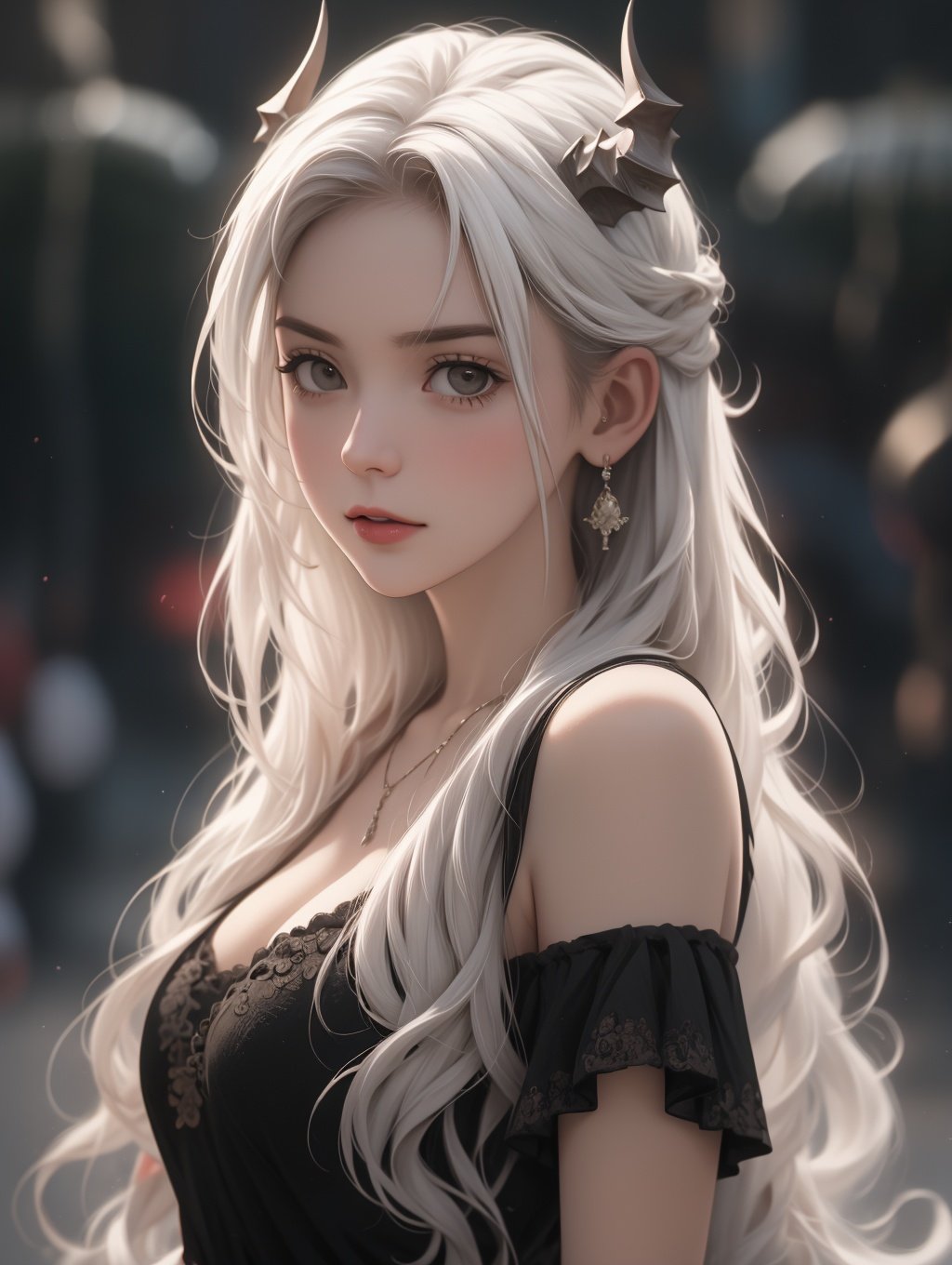 1girl,solo,full body,cinematic lighting,strong contrast,high level of detail,Best quality,masterpiece,White background,<lora:FDevil_angel_v3(3720):0.7>,