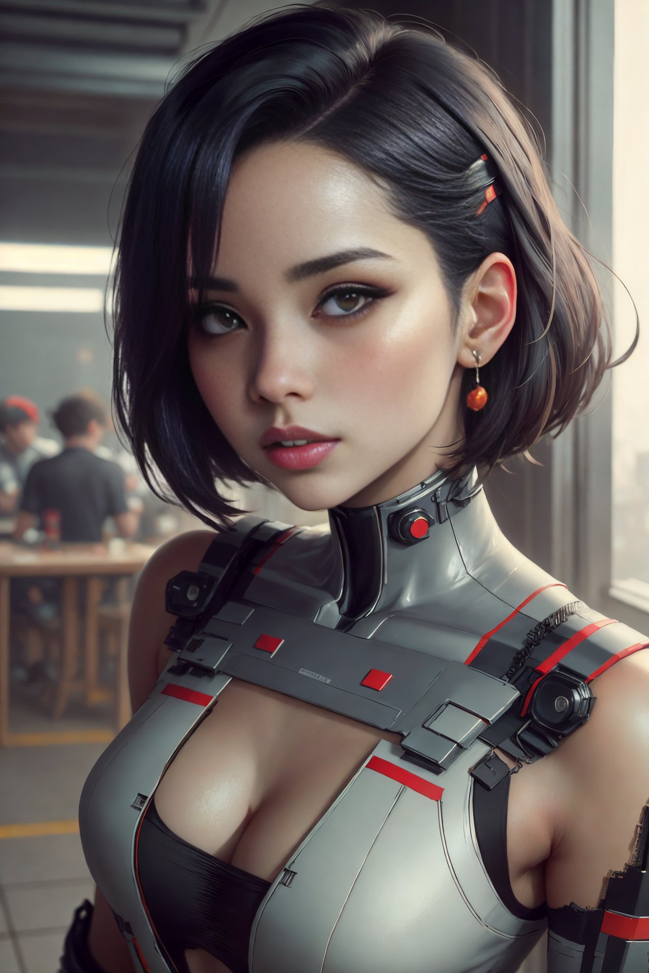 NESStyle portrait Anime goth cyberpunk girl, blame, cute-fine-face, black-hair pretty face, realistic shaded Perfect face, fine details. Anime. realistic shaded lighting by Ilya Kuvshinov katsuhiro otomo ghost-in-the-shell, magali villeneuve, artgerm, rutkowski, WLOP Jeremy Lipkin and Giuseppe Dangelico Pino and Michael Garmash and Rob Rey, (Masterpiece:1.3) (best quality:1.2) (high quality:1.1)