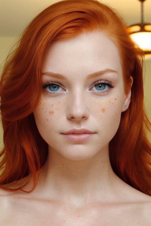 1woman, perfect facial features, beautiful redhead, detailed photo,perfecteyes