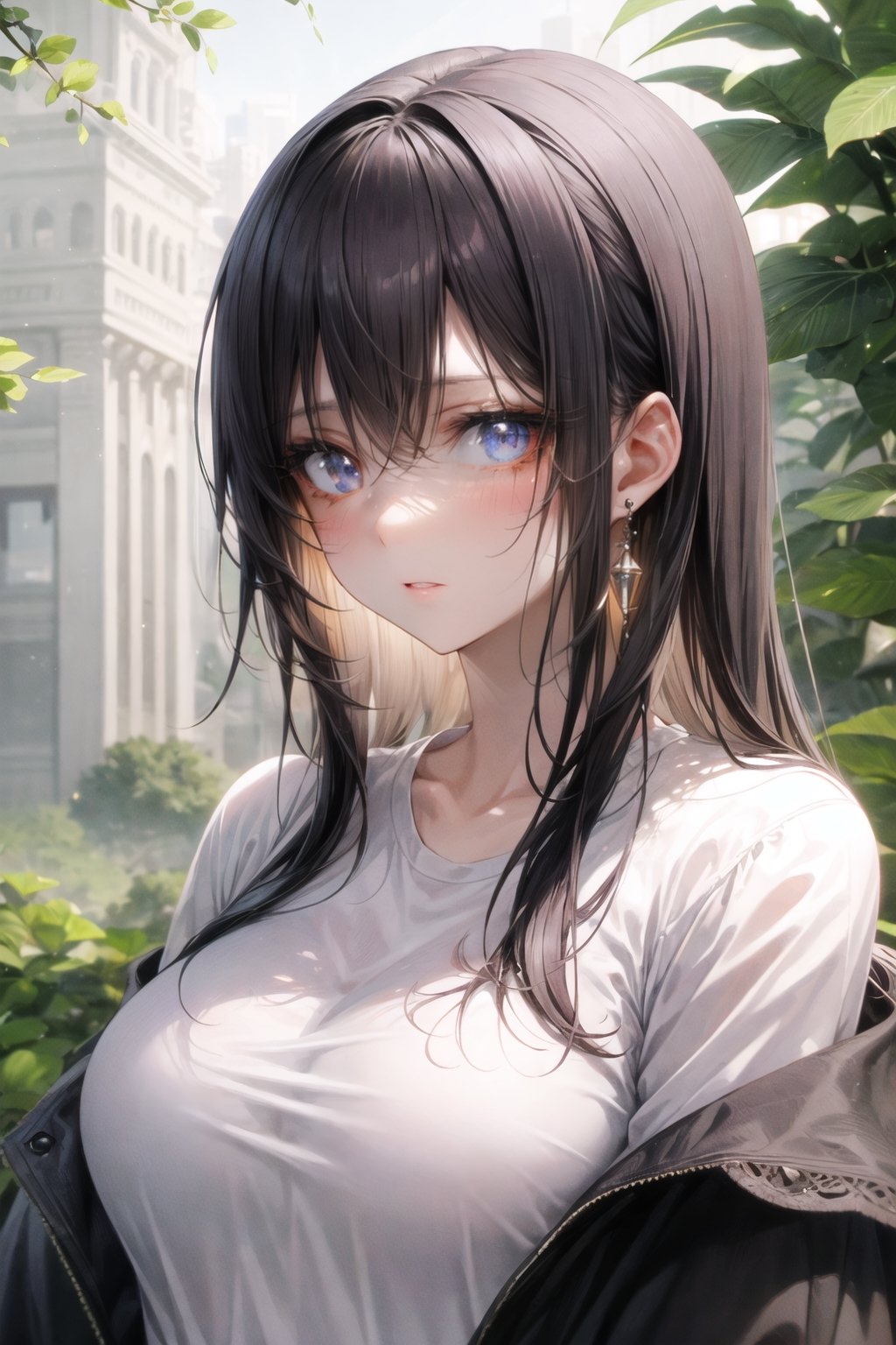 1girl, portrait, mature_female, (upper_body),SHIRT,