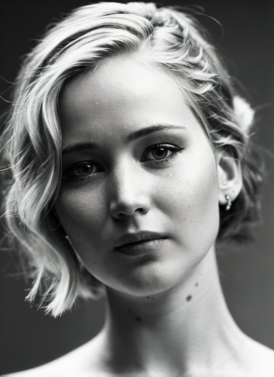 A 1930s professional photograph of sks woman, ((detailed face)), (High Detail), Sharp, 8k, ((bokeh)), <lora:locon_jenniferlawrence_v1_from_v1_64_32:1.3>