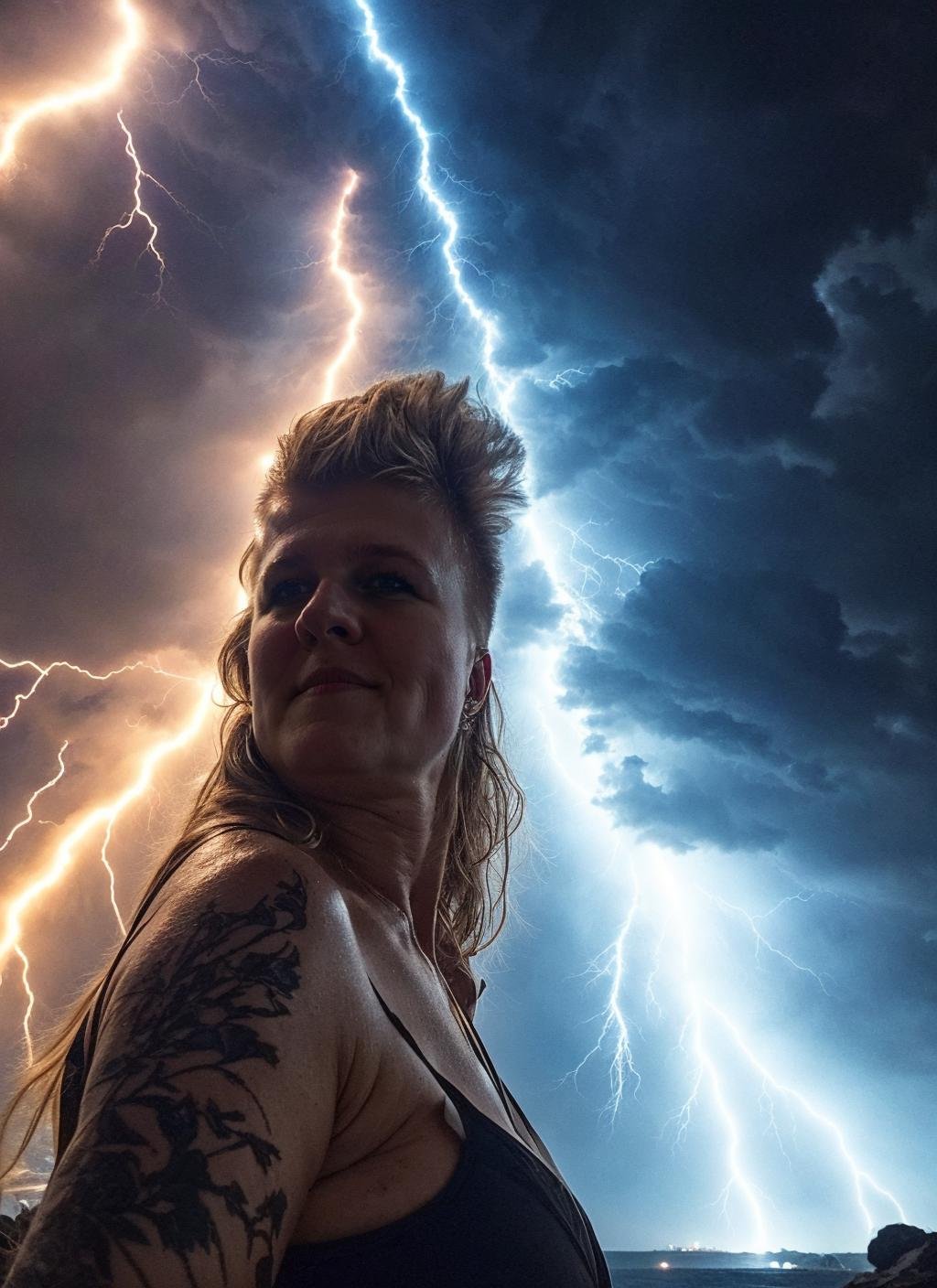 photo of sks woman covered with lightning thunders, ((lightning coming out of body)), ((covered in electricity)), unleashing a powerful lightning attack, lightning bolts surging throughout  <lora:locon_conceptlightning_v1_from_v1_64_32:1> lghtnngprsn, natural lighting,  by Tim Walker<lora:locon_anetanewer_v2_from_v2_64_32:0.4> <lora:locon_newer_v2_from_v2_64_32:0.4> <lora:locon_neweraneta_v1_from_v1_64_32:0.4> <lora:lora-f000f-aneta:0.4>, <lora:add_detail:0.7>cinematic, intricate details, 32K, UHD, HDR, ultra-realism, action background (heavy damage and debris), ultra-detailed, 32k, intricate, cinematic composition, IMAX, stunning image, trending, amazing art, cinematic color grade, dramatic lighting(lightning), electrical surges through the body, covered in electricity