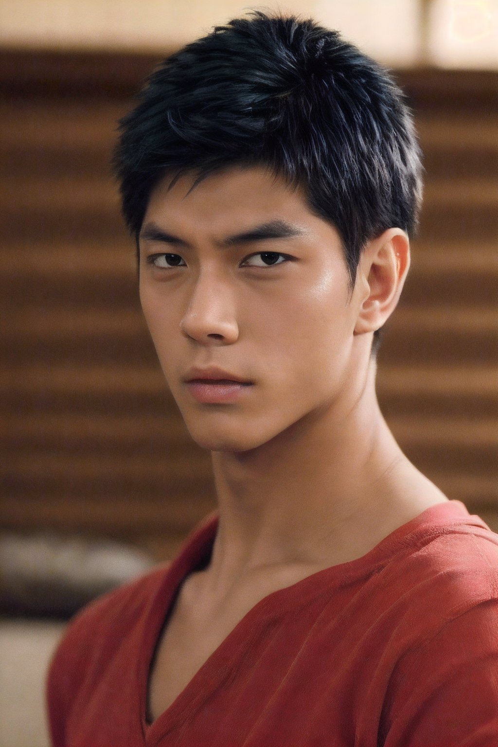 Realistic, Handsome Aomine Daiki ,teenager,solo