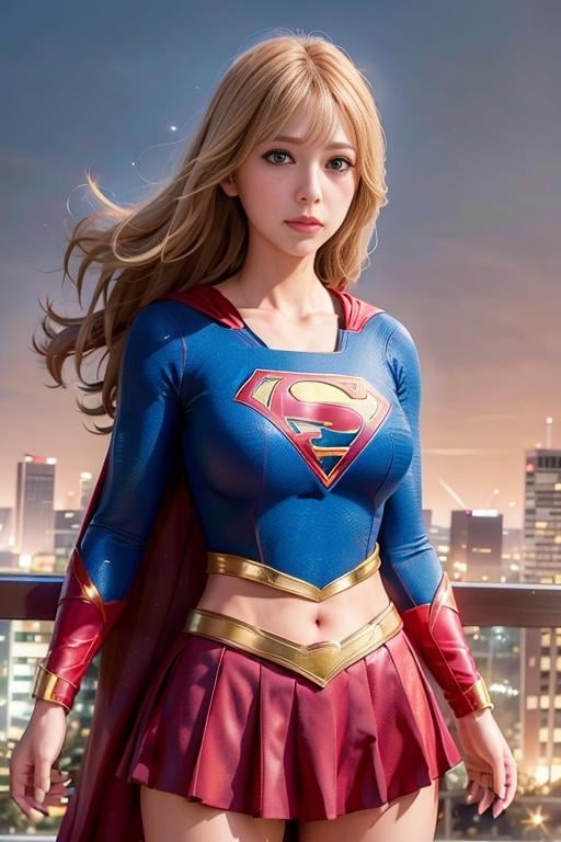 <lora:betterCuteAsian03:0.3>, woman posing for a photo,(wearing supergirl_cosplay_outfit:1.3),crop_top,good hand,4k, high-res, masterpiece, best quality, head:1.3,((Hasselblad photography)), finely detailed skin, sharp focus, (cinematic lighting), collarbone, night, soft lighting, dynamic angle, [:(detailed face:1.2):0.2],(((5 stars hotel))), outside,    <lora:supergirl_cosplay_outfit:0.5>