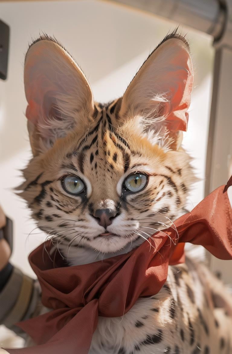 masterpiece,best quality, hires, solo,1cat,serval,servalcat,soumao,<lora:[HD]servalcat:0.7>,red neckerchief,retro,(Propaganda of communist ideology:1.1), Sickle and hammer,spacecraft, 