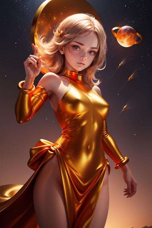 ((best quality)),((masterpiece)), 1girl, animated,celestial,deity,goddess,light particles,halo,looking at viewer,Resolute eyes,bare shoulders,Float in universe, fighting stance, starry sky,meteor crater, on Mars,Meteoric swarm,Out In Space,<lora:icons-GoBk-000006:1.2>,