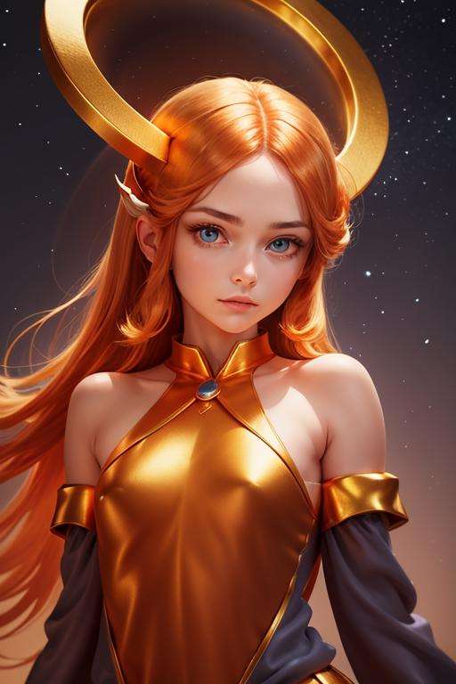 ((best quality)),((masterpiece)), 1girl, animated, celestial,deity,goddess,light particles,halo,looking at viewer,Resolute eyes,bare shoulders, in universe, starry sky, symmetry, <lora:icons-GoBk-000006:1.2>,