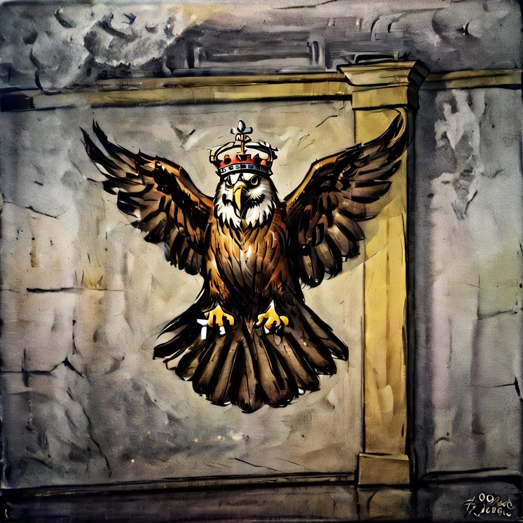 ((best quality)), ((masterpiece)), ((realistic,digital art)), (hyper detailed),ZilleAI  Nebula Hawk,Crown Molding  <lora:Zille_Style:1>