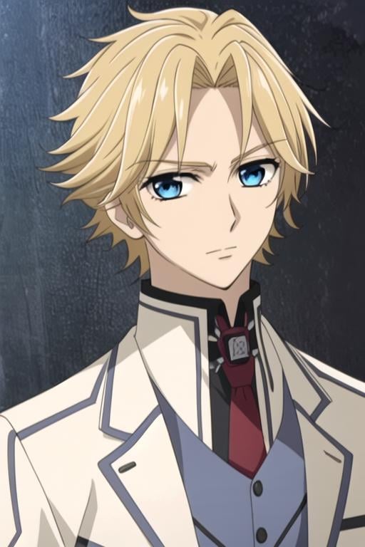 masterpiece, best quality, illustration, 1boy, solo, male focus, looking at viewer, , , , , <lora:hanabusa_aidou:0.68>, hanabusa_aidou, blonde hair, blue eyes