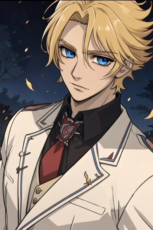 masterpiece, best quality, photorealistic, 1boy, solo, male focus, looking at viewer, upper body, , , , <lora:hanabusa_aidou:0.70>, hanabusa_aidou, blonde hair, blue eyes, dracula costume, The Island of Dreams: A place where all your deepest desires come true,