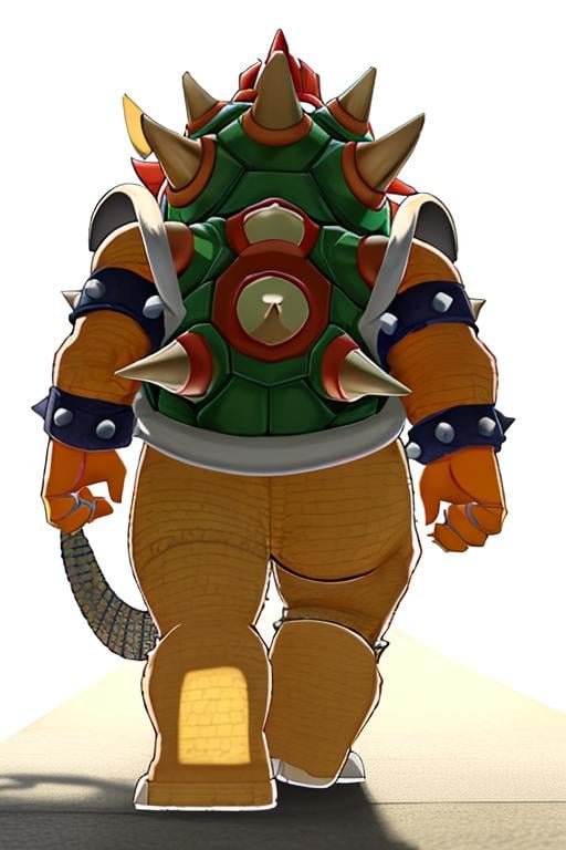 masterpiece, best quality, bowser, wearing armor, walking <lora:Bowser-000010:1>