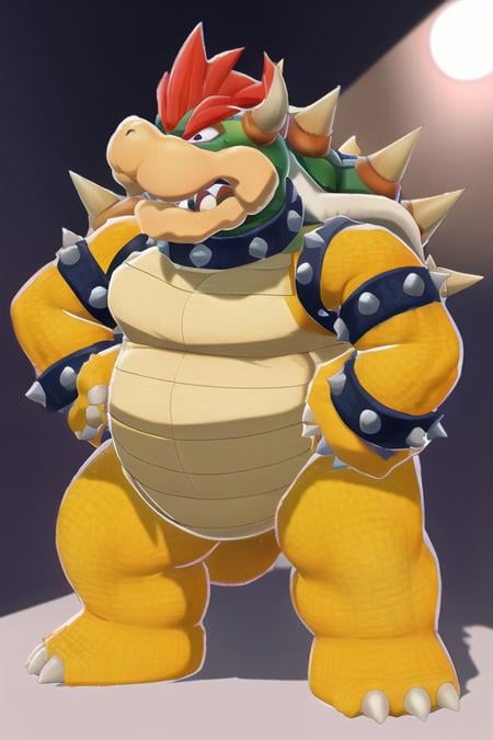 <lora:Bowser:1>, bowser, standing, masterpiece, best quality