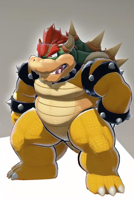 <lora:Bowser:1>, bowser, standing, masterpiece, best quality, comic style