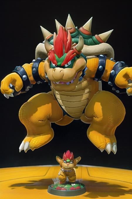 <lora:Bowser:1>, bowser, jumping, masterpiece, best quality