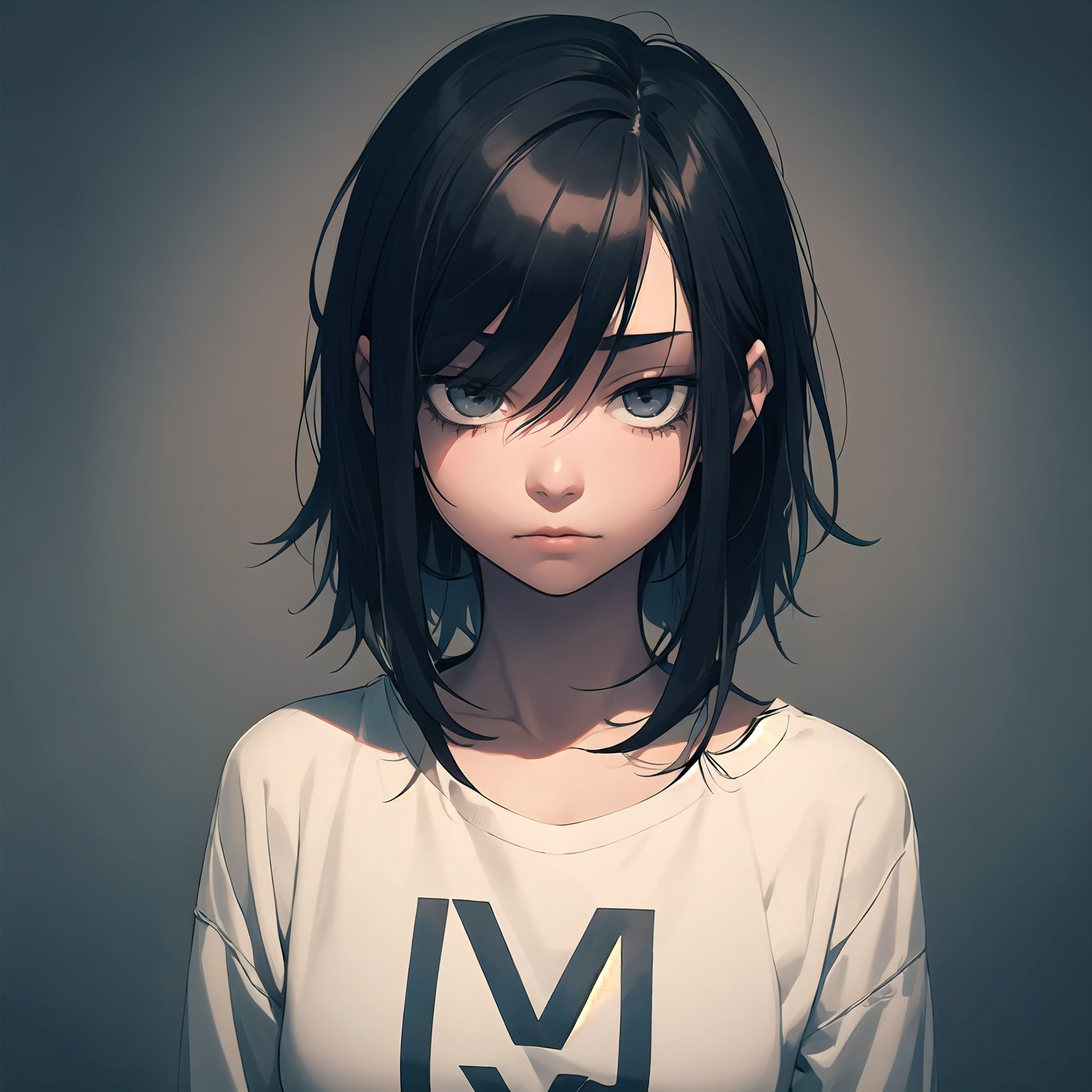 1girl, (emo girl:1.2), (Depression:1.1), (milestone:0.6), (grin:0.3)