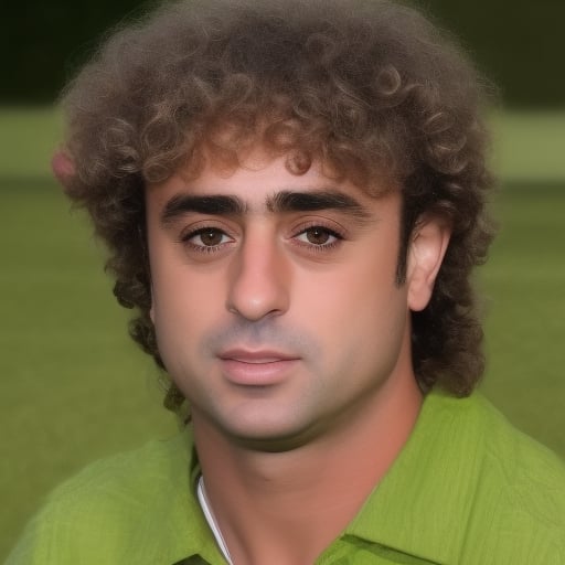 portrait of atar person, close up,youg boy 25 years, with football club green color shirt, Hyper realistic, ultra detailed, Front facing, ultra face detailed, ultra accurate detailed, with long brown hair, hyperrealistic, artwork_(digital), detailed digital 3d art, hyperrealistic, detailed, beautiful art uhd 4k, shot with xlr camera, raw photo,
length with a 1.2 aperture. 4k 
