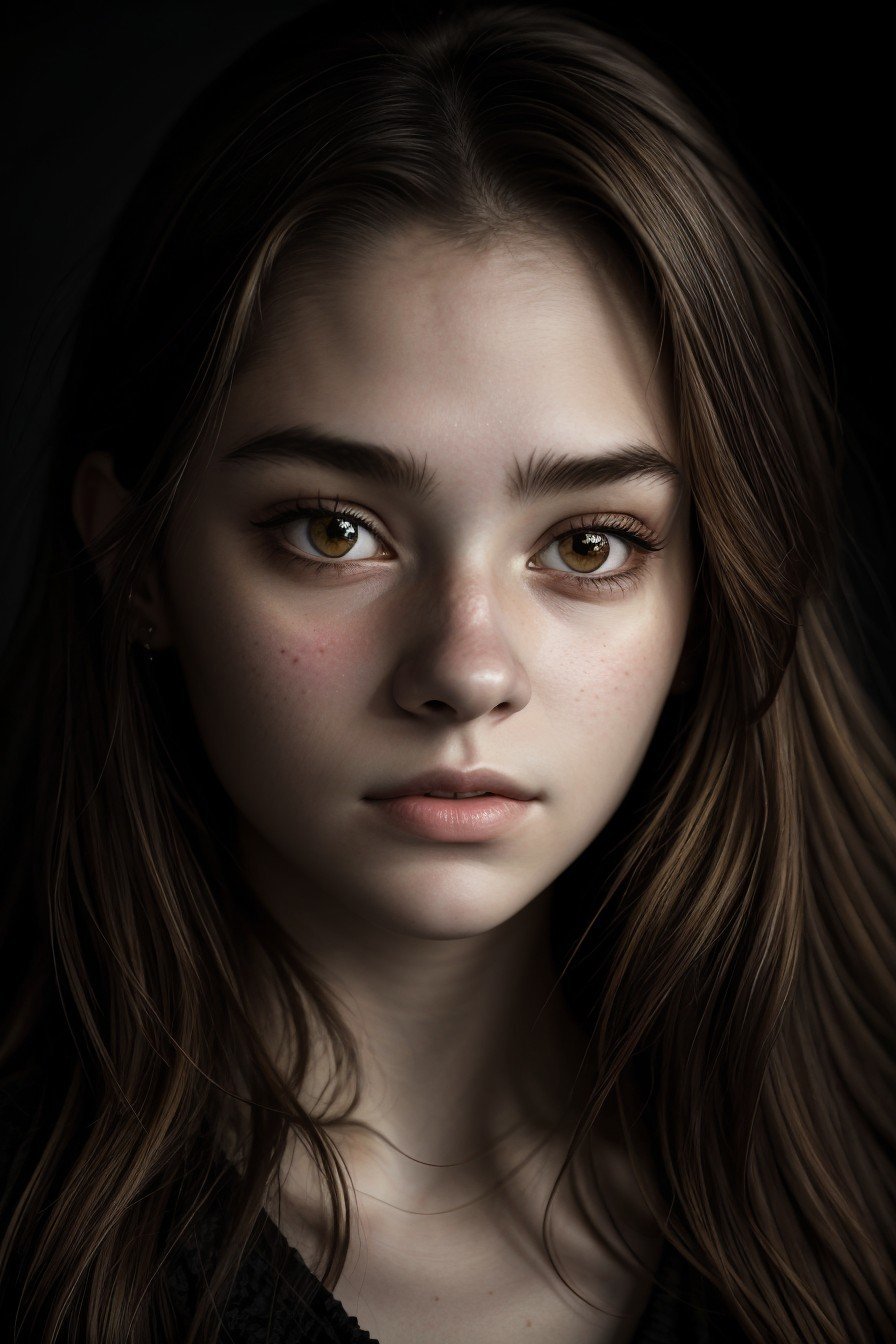 chiaroscuro portrait, high contrast, dramatic, Rembrandt lighting, oil painting style portrait of realistic photo of <lora:sd15_MakenzieRaine_locon_64_v1-000007:1> MakenzieRaine, face, eyes, astrology symbols