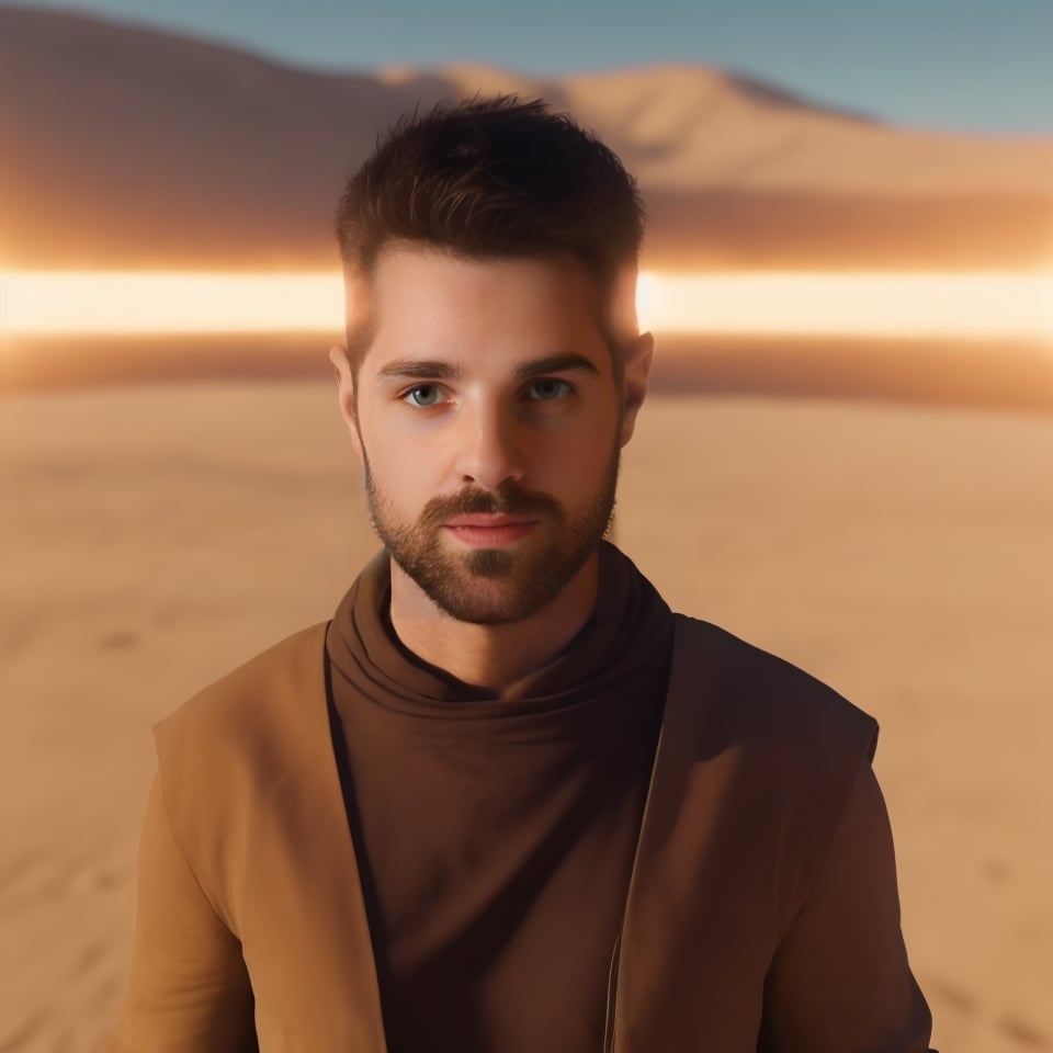 photorealistic):1.4, moviestill, cinestill, (RAW, photo), break,
(best quality, ultra quality, high quality):1.3,
break, dynamic view, a portrait of a handsome tall mage 1man in a desert planet. (sandstorm:1.15), (casting spell, looking at viewer):1.25, very symmetric handsome head, very symmetric pupils and iris and open eyes, very well drawn male face, realistic legs movement,  realistic hands and fingers movement, accurate anatomy, realistic male mage clothes with dynamic movement, (realistic throwing or casting spell body movement:1.25), high res, colorful, glowing hands, Epicrealism, ,3D Render, gianluca_antonelli , digital art, 8k, desertpunk, intricate interesting creative desert masterpice, surprising arcane colors:1.3, ,facial close up, scifi,digital art, 4k 8k 16k 32k, fantasy, Alok Petrillo, structures far away in the background, strong depth of field, lens flare, EpicRealism,