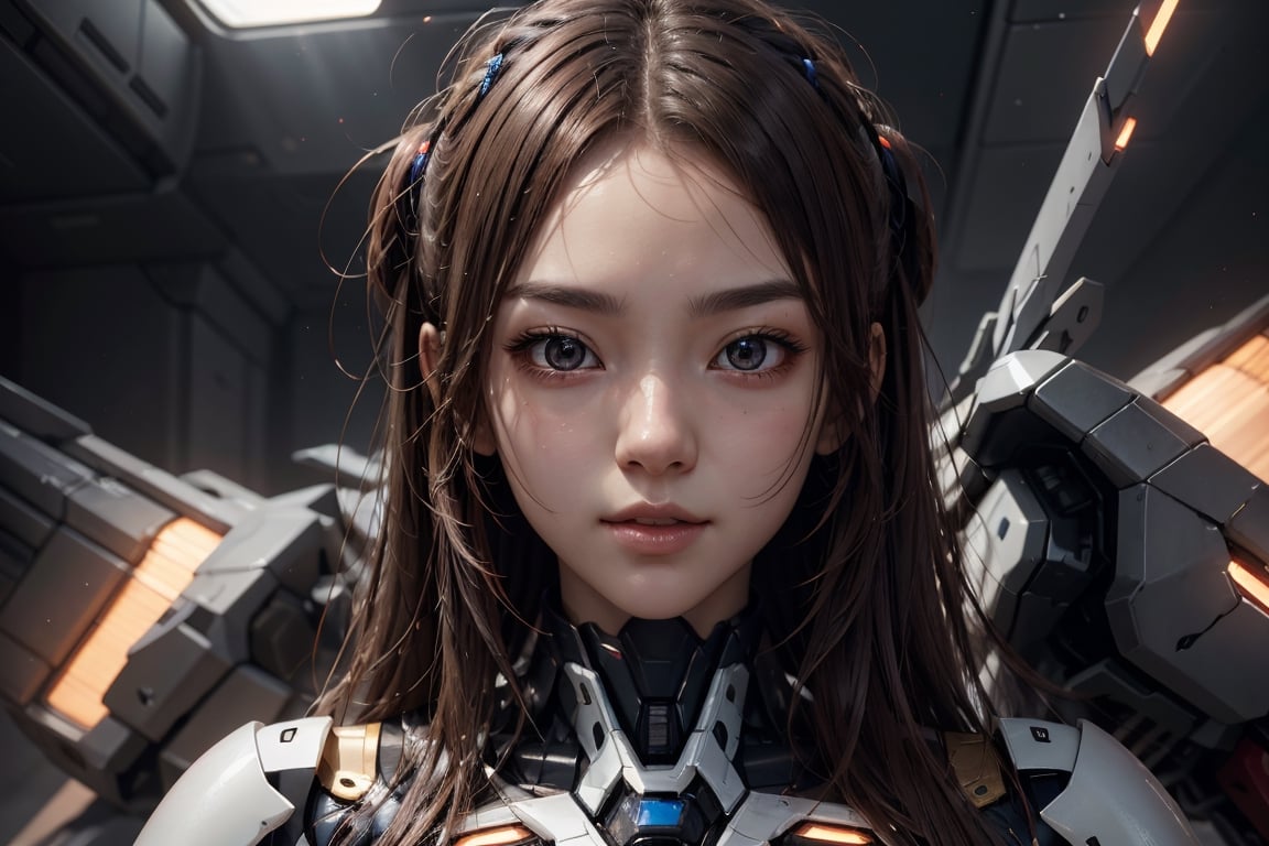 mecha_musume , masterpiece, best quality, best quality, Amazing, beautiful detailed face, extremely detailed CG unity 8k wallpaper, 1girl, 