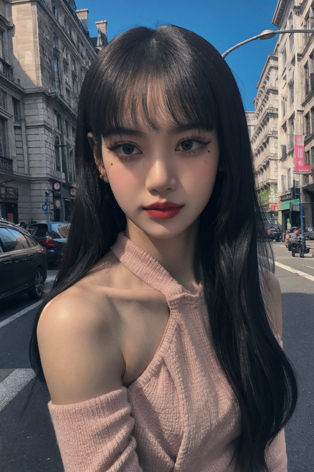 photorealistic:1.37, masterpiece, best quality, raw photo, uhd, 1girl, long hair, brown hair, seductive, secretary outfit, model pose, looking at viewer, on street, intricate detail, detailed background, detailed skin, pore, highres, hdr,little_cute_girl,Korean,DararatBoa,1girl,Sexy
,dream_girl,lalalalisa_m