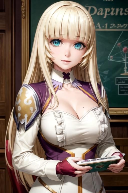 masterpiece, best quality, illustration, 1girl, solo, looking at viewer, upper body, , , realistic, <lora:maria_fianna_albert:0.74>, maria_fianna_albert, blonde hair, aqua eyes, , , science fiction social science fiction, HD-DVD