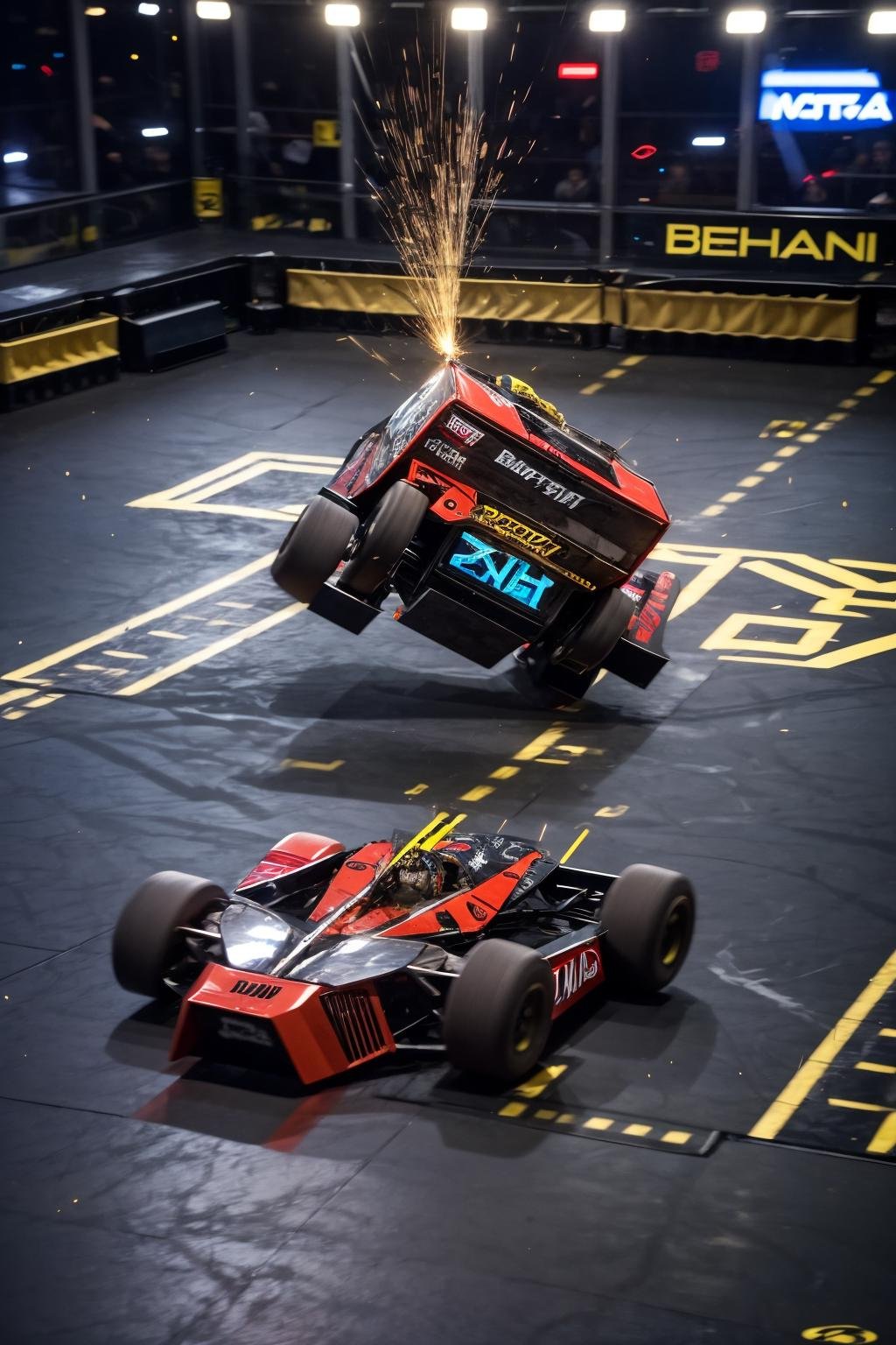 battlebots fight <lora:battlebots:1>