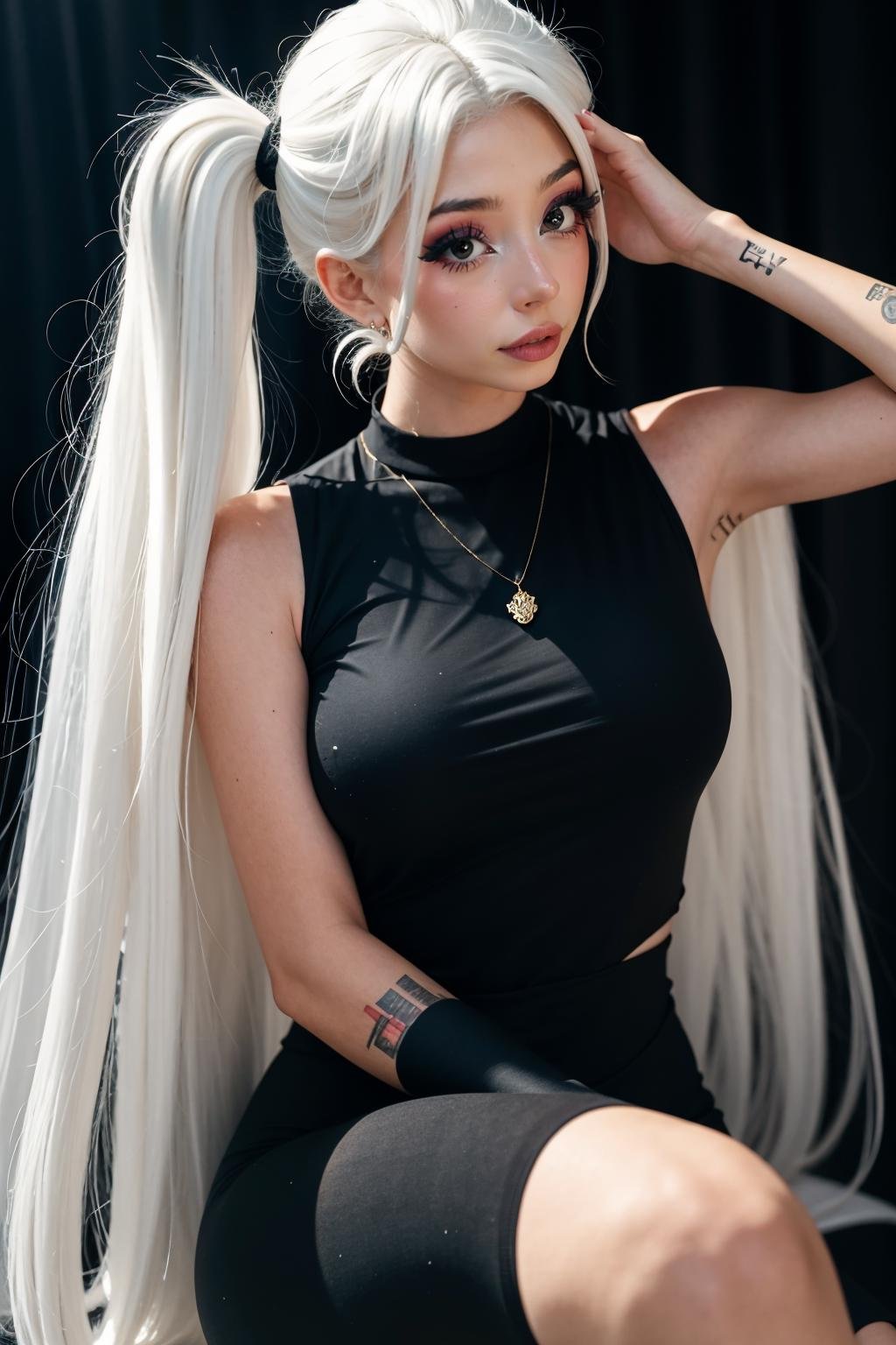 ellaexplicit, white hair, a woman twintails <lora:ellaexplicit2-000008:1>