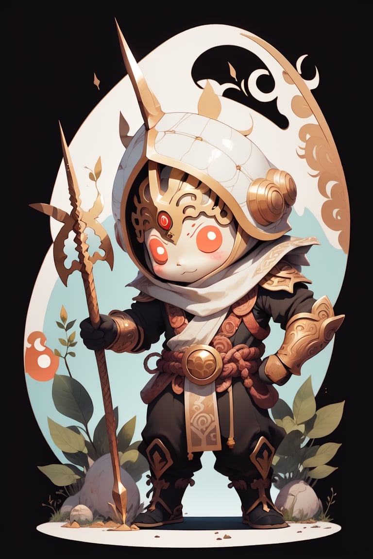 best_quality,full_body, chibi,sun wukong,with a golden stick in his hand,transparent_background, 