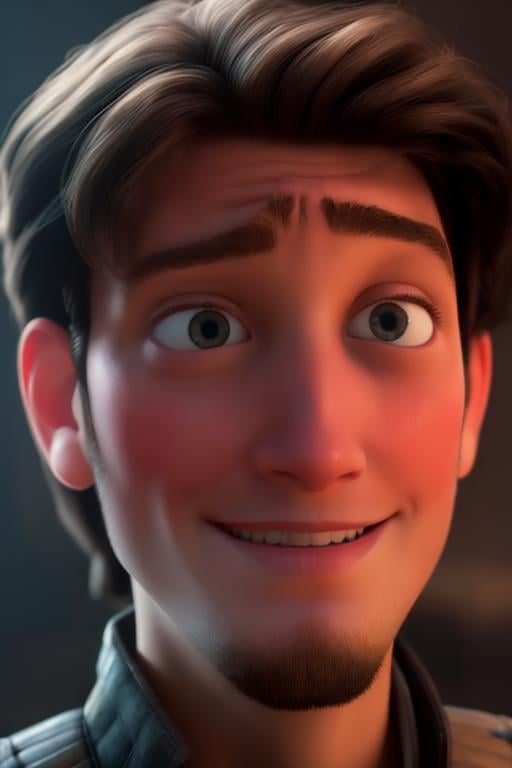 FlynnRider,  1guy,  vest,  shirt,  closeup,  best quality:1.2),  (depth of field:1.1),  smirk,  masterpiece,  highness,  perfect face,  perfect picture,  detailed eyes,  sharp focus, <lora:EMS-53288-EMS:1.000000>