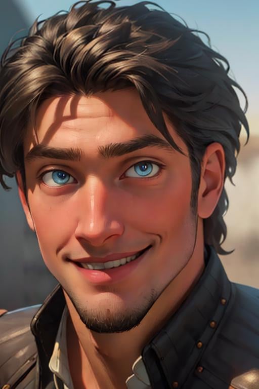 FlynnRider,  1guy , vest,  shirt,  facial  hair,  best quality:1.2),  (depth of field:1.1),  smirk,  masterpiece,  highness,  perfect face,  perfect picture,  detailed eyes,  sharp focus, <lora:EMS-53288-EMS:1.000000>