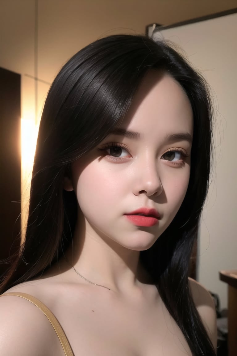 hyper realistic lifelike texture dramatic lighting unrealengine trending on artstation, award winning photo, nikon RAW photo, 8 k, Fujifilm XT3, masterpiece, best quality, realistic, photorealistic, ultra detailed, extremely detailed face,solo, 1girl, <lora:Maria_Chillout:0.8> <lora:koreanDollLikeness:0.3> <lora:shojovibe_v11:0.3>