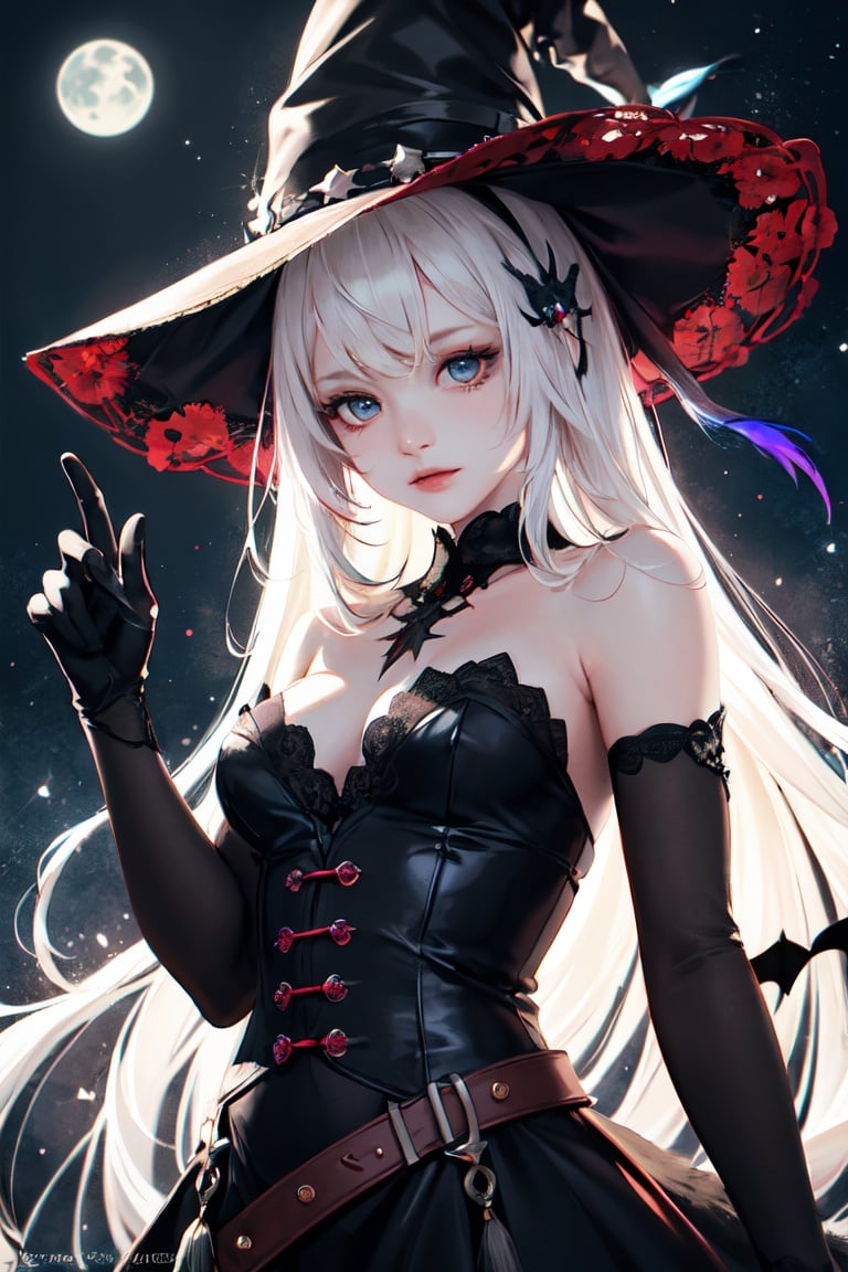  1 girl, Asian teenager, Halloween costume, masterpiece, best quality, ultra high res, highly detailed, psychedelic art (1.4), woman-demon (1.3), floating in dark mist (1.1), furry girl, anime furry women, (best quality), (masterpiece), (realistic), detailed, portrait, close up, young female, RAW photo, UHD, DSLR, rainbow hair, high quality, realistic, photo-realistic, dreamlike art, lens flare, upper body, looking at viewer, animal focus, furry, wolf fursuit, cute, kawaii, lovely, fur, fur head, wolf head, narrow waist, wolf ears, black choker, blush, paw, paw shoes, rainbow clothes, stunning gradient colors, no watermark signature, detailed background, woods, small lake with island, insanely detailed, visually stunning, wicked, hypnotic, alluring, cowboy shot, intricate, perfect shading, veil, beautiful, award-winning illustration, cosmic space background, ethereal atmosphere, ultra quality, beautiful girl, cosmic concept, rainbow strings, rainbow skin, rainbow bloody veins growing and intertwining out of the darkness, nailed wire, oozing thick blue blood, sharp neon, veins growing and pumping blood, vascular networks growing, green veins everywhere, yin and yang, glowing space, glowing stars, infinity symbol, dynamic pose, flying pose, glowing body, rainbow aura (1.1), beautiful angel, clockwork, lightning, majestic, breathtaking, guangying on face, jack-o'-lantern, witch hat, spider web, bats, haunted mansion, graveyard, full moon, eerie night sky, trick-or-treat bag, candy corn, spooky decorations, ghostly apparitions, pumpkin patch, creepy crawlies, scarecrow, witches' brew, cauldron, black cat, gothic elements, supernatural powers, magical spells, spellbinding enchantment