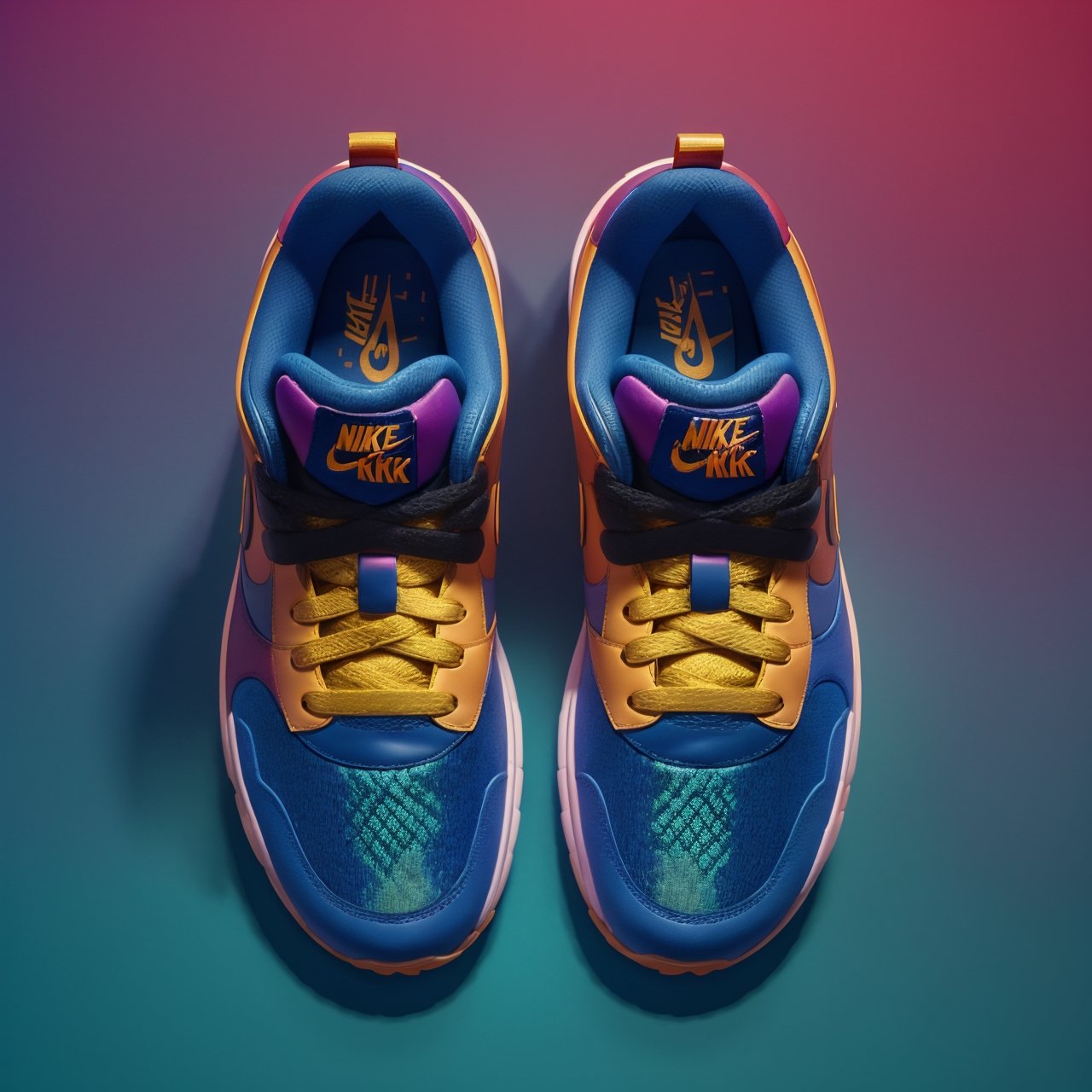 (An 8K masterpiece),(in the realm of studio photography and concept design),(showcasing Sneakers),(each with a unique and captivating design),(captured in a commercial style),(against a vibrant blue background),(rendered with cinematic flair),(resulting in photorealistic perfection).