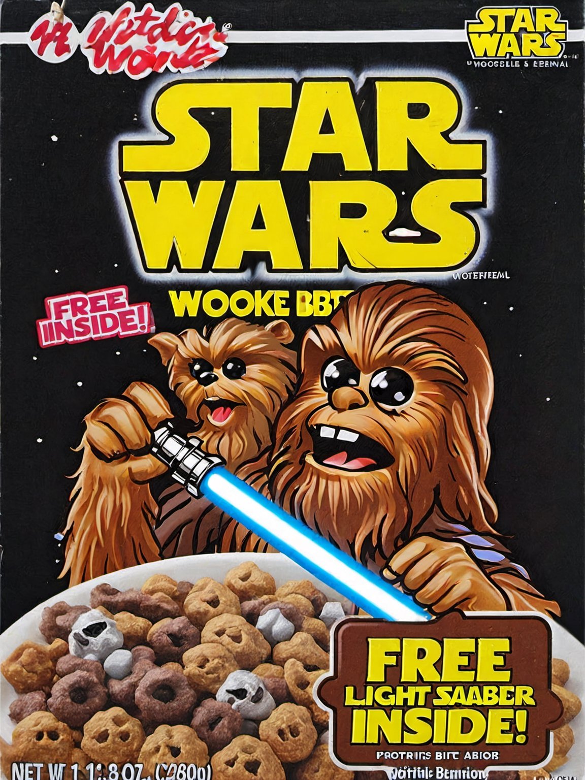  star wars wookie bits, free lightsaber inside