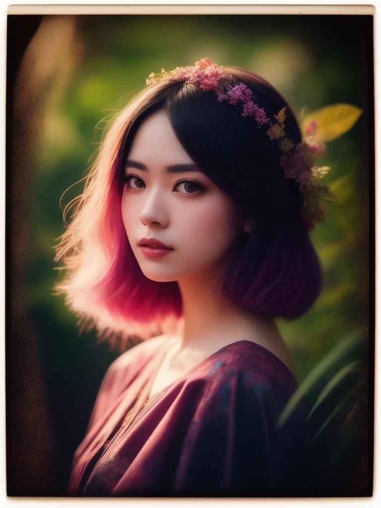 George Caleb Bingham, Luminous trails, Marble, Evil, Shōwa Era jungle, contest winner, macro lens, Cliff Chiang, Vivid Colors, Thomas Cole, Dark, Floral motives, Rainbowpunk, Light, 80mm, VRay, trending on CGSociety, Canon EF, lower class strong Judge (girl:1.3) , her hair is Discouraged, Paranoid, Cozy, Lomography, Sepia filter, beautiful, Canon 5d mark 4, three colors, expressive brush strokes, [Feathers|Leather], Unsplash, Aetherpunk, Death, Eclectic, Cinestill, Instagram, UHD, Polaroid, Asher Brown Durand, Justification, Fuchsia splash, <lora:detail_slider_v4:2>