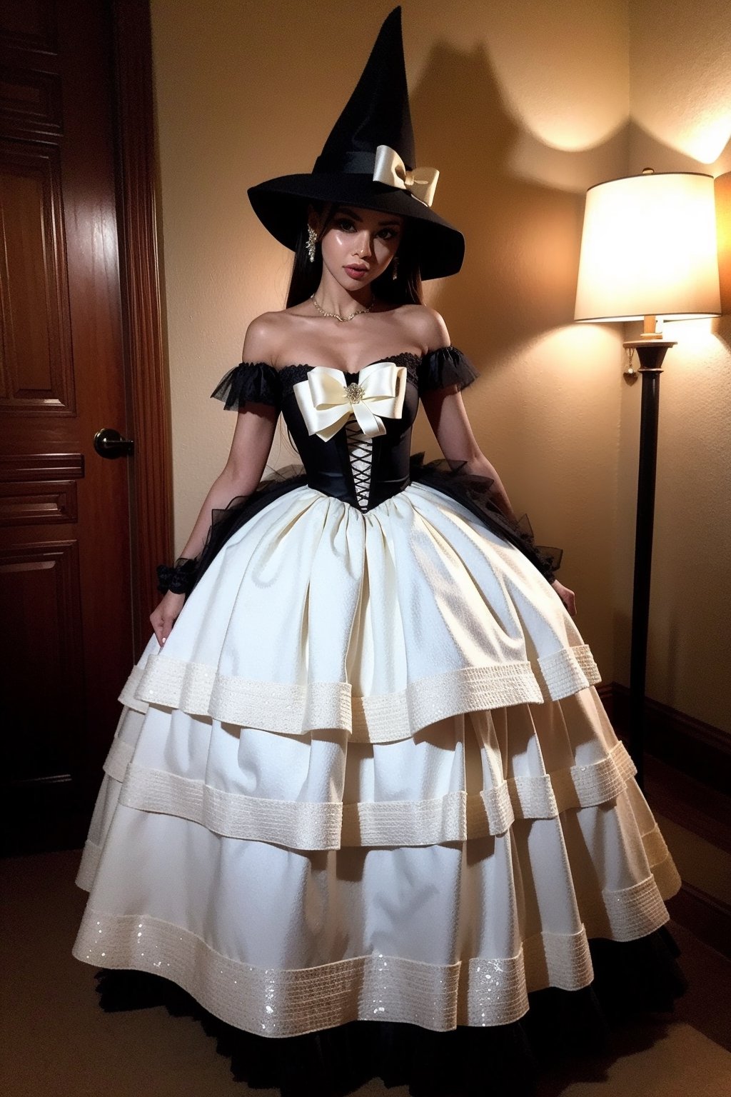 Beautiful Female,Halloween Crinoline Dress , 
