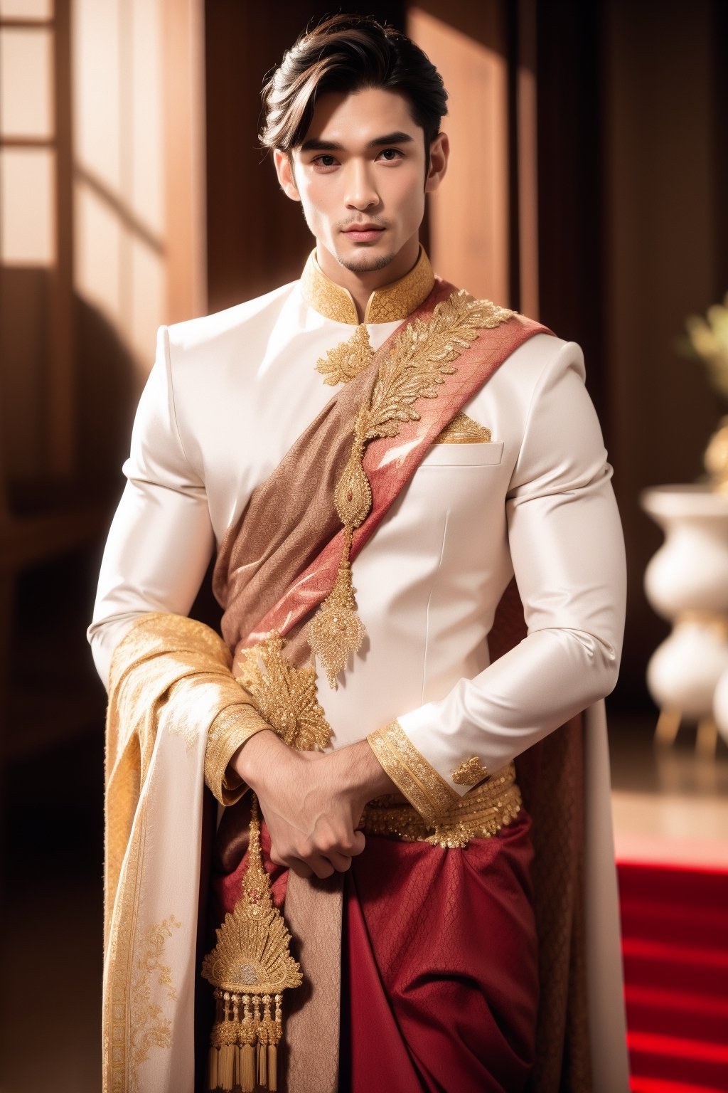 handsome men,Thai Dress , solo