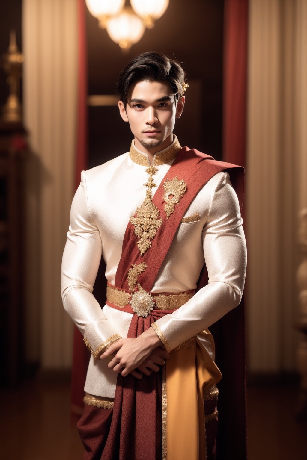 handsome men,Thai Dress , solo