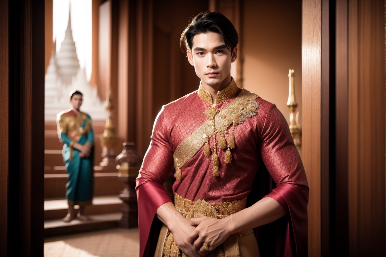 handsome men,Thai Dress , solo