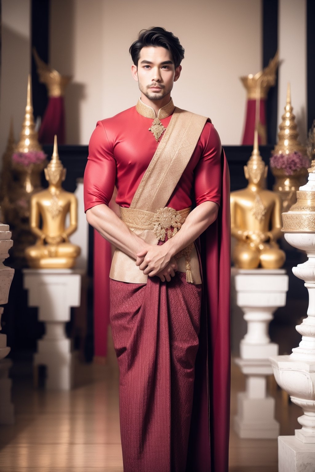 handsome men,Thai Dress