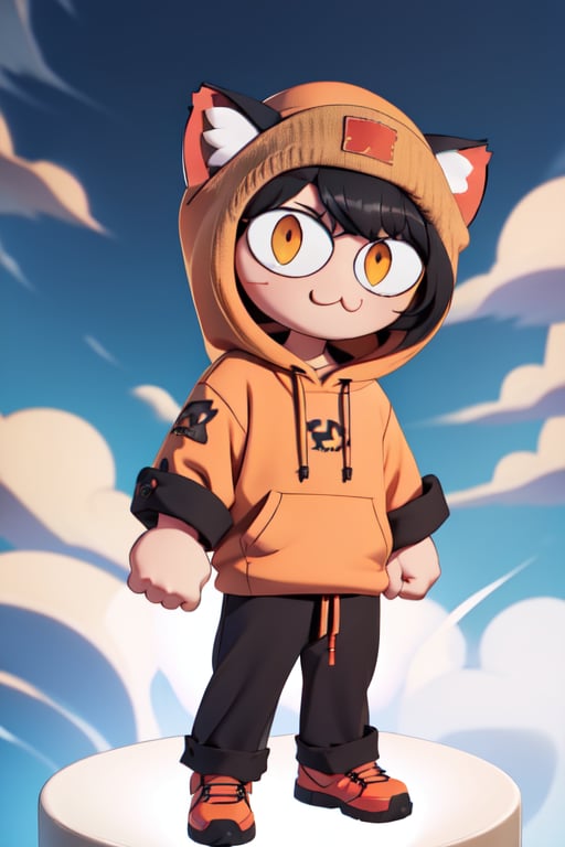 1boy,  full body,  :3,  cat ears,  chibi,  cat boy,  cat tail,  solo,  slit pupils,  beanie,  hoddie,  black hair,  chubby,  brown eyes, <lora:EMS-60214-EMS:1.000000>, , <lora:EMS-1023-EMS:0.800000>